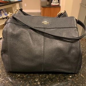Coach Leather Hallie Shoulder Bag Purse